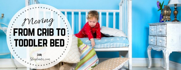 Toddler playing in a Toddler Bed