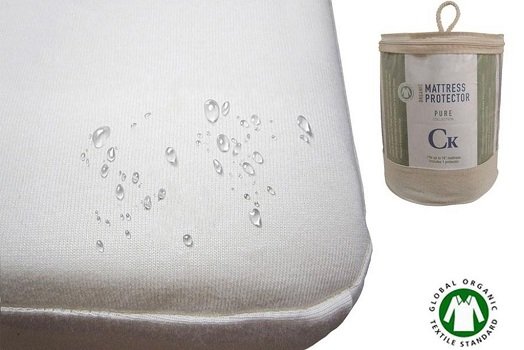 100% waterproof Organic Cotton Mattress Protector that is also cooling