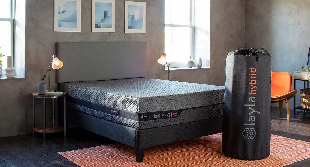 A mix of memory foam, coil springs, and undeniably good looks mattress.
