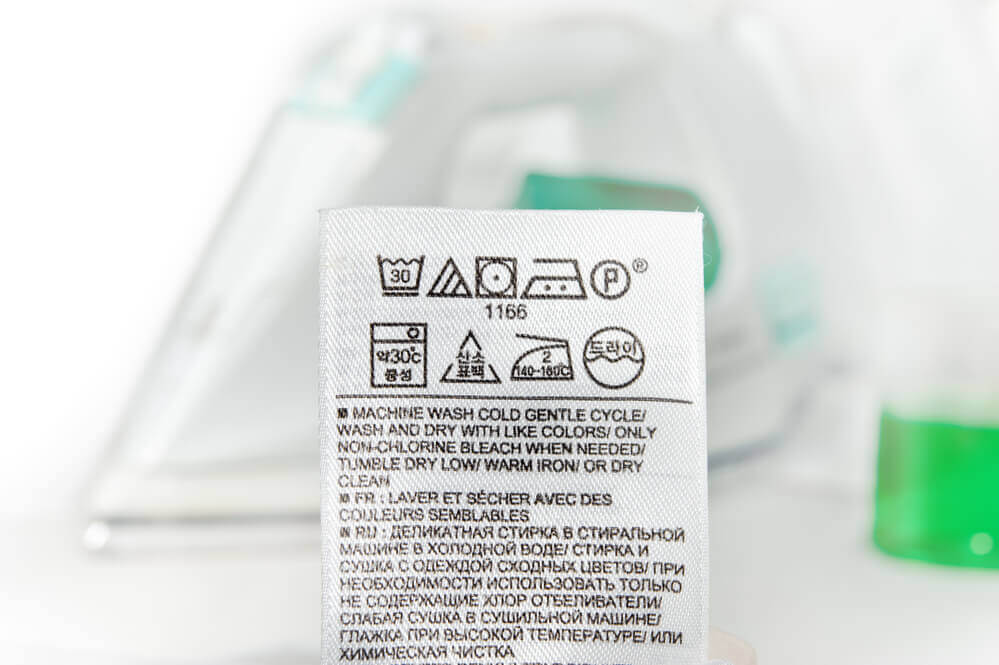 Laundry care label 